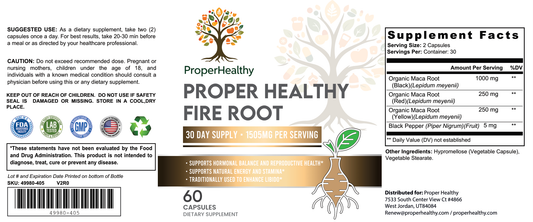 Proper Healthy Fire Root